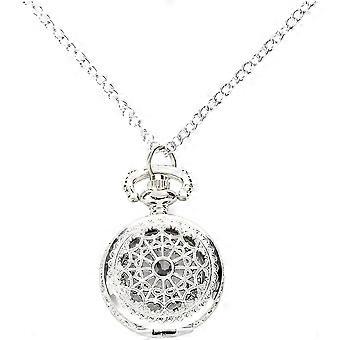 Quartz Pocket Watch For Men And Women In Silver Alloy