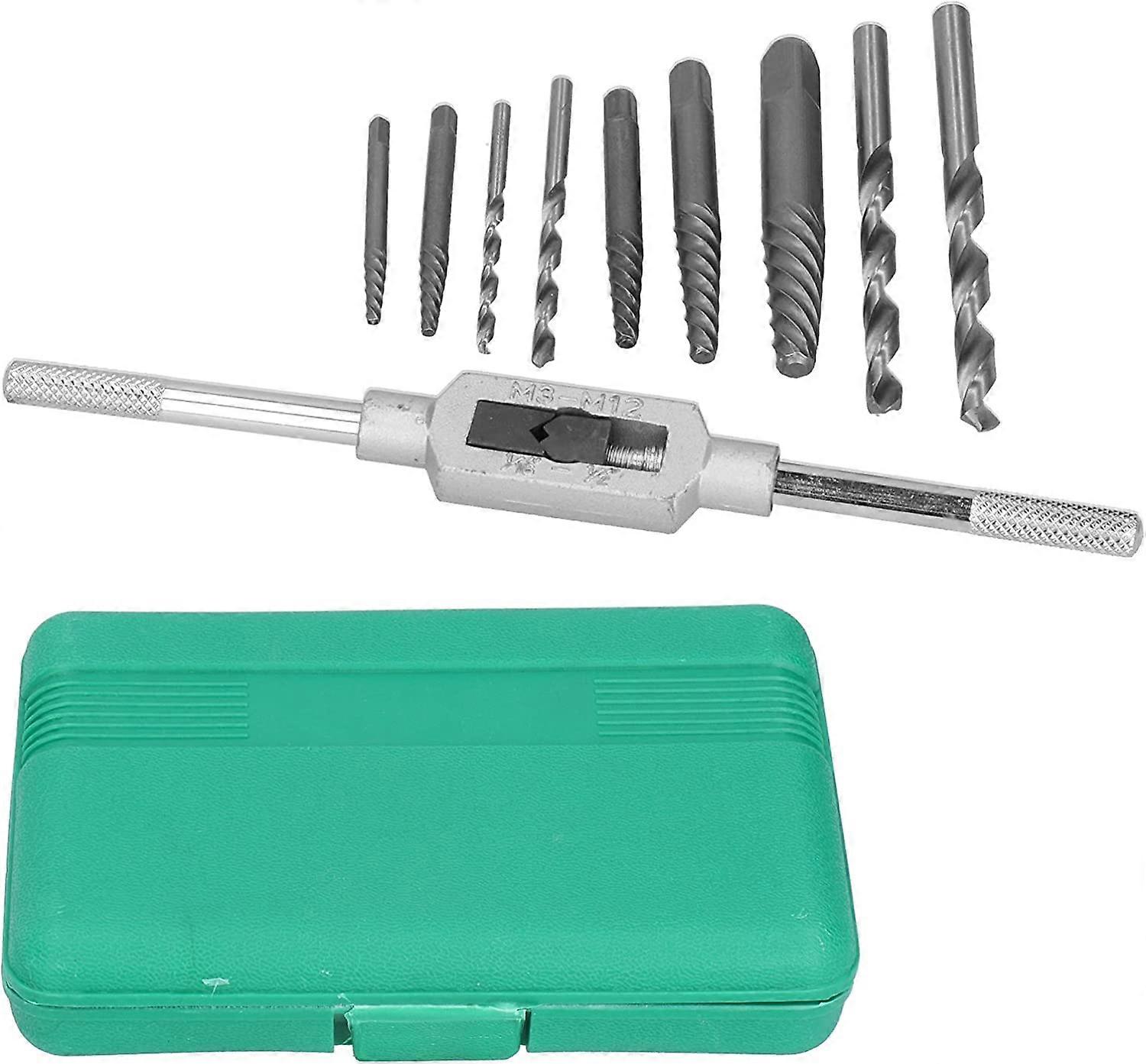 3mm-18mm Screw Extractor, Mechanical Removal Tools 11pcs Grub Screw Extractor Set