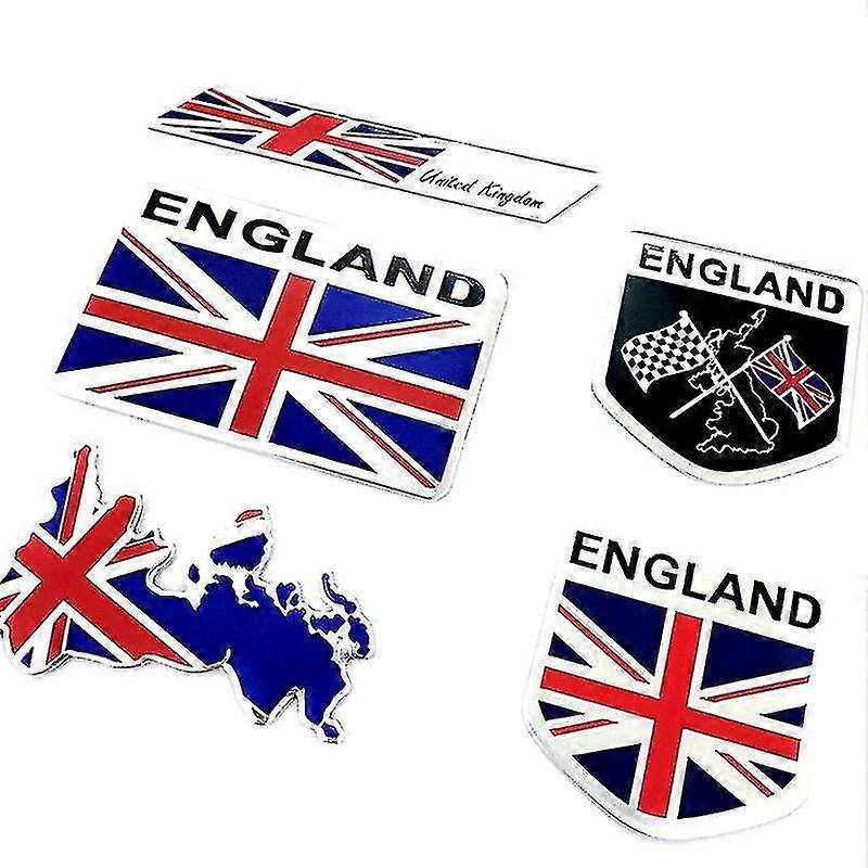 自動車オートバイエクステリアアクセサリーイギリス国旗アルミニウム合金カーステッカー