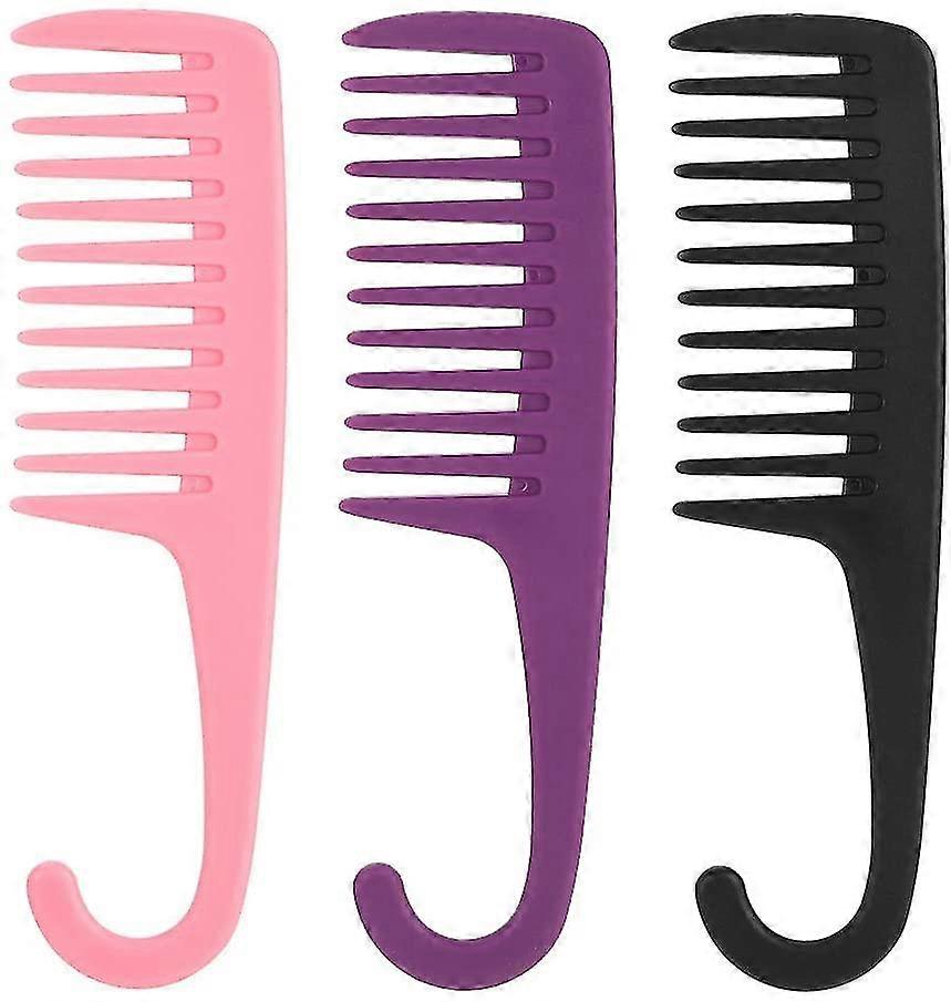 3-piece Wide Tooth Comb