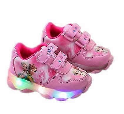 Kids Sports Shoes Girls Frozen Lighted Sneakers Children Led Luminous Shoes