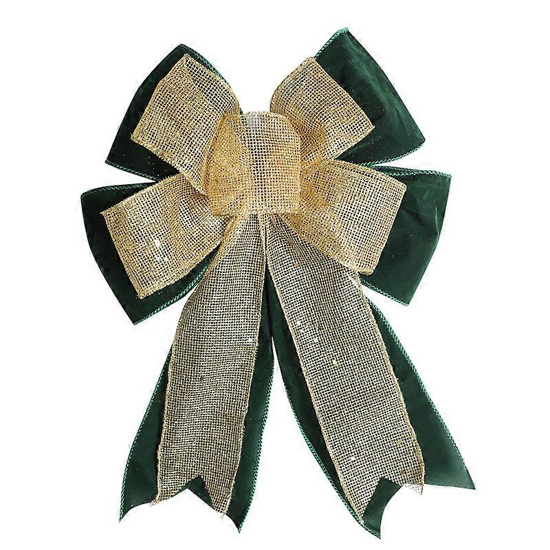 2/5 قطعة 35 سم 28 سنتيمتر عيد الميلاد الزخرفية Bowknot المنزل زخرفية شجرة عيد الميلاد قلادة عيد الميلاد Bowknot DIY لوازم الديكور