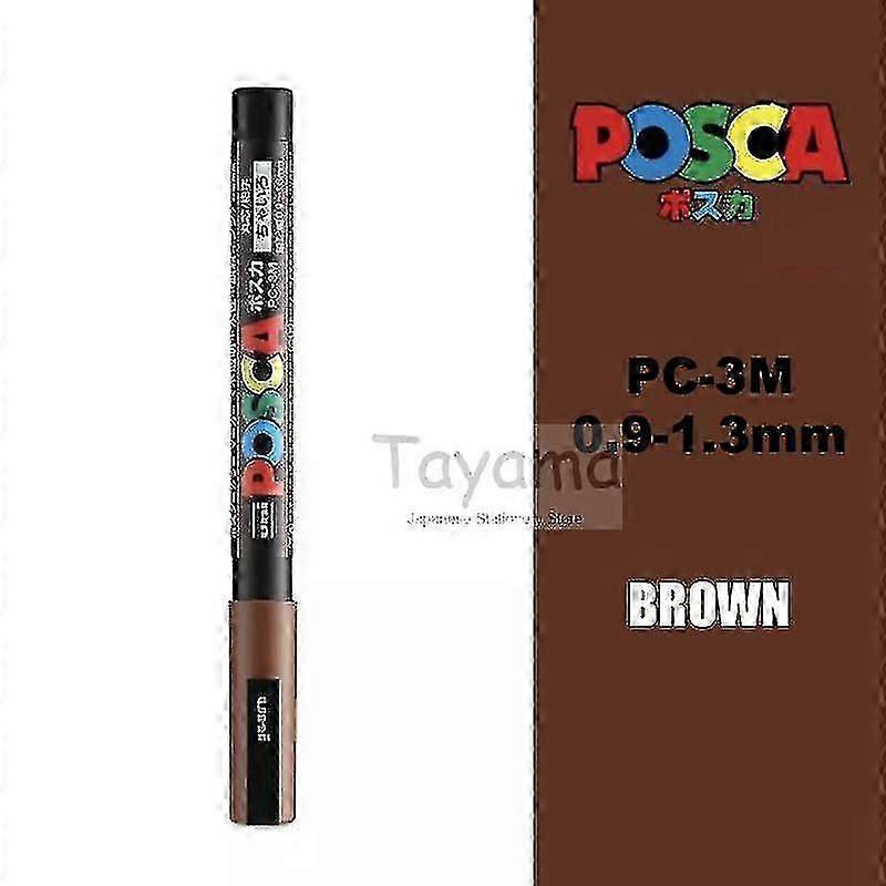 1pcs Uni Posca Pc-3m Paint Marker- Extra Fine Bullet Tip 0.9-1.3mm Art Marker Pens Water-based 24 Colors Available - Art Markers -