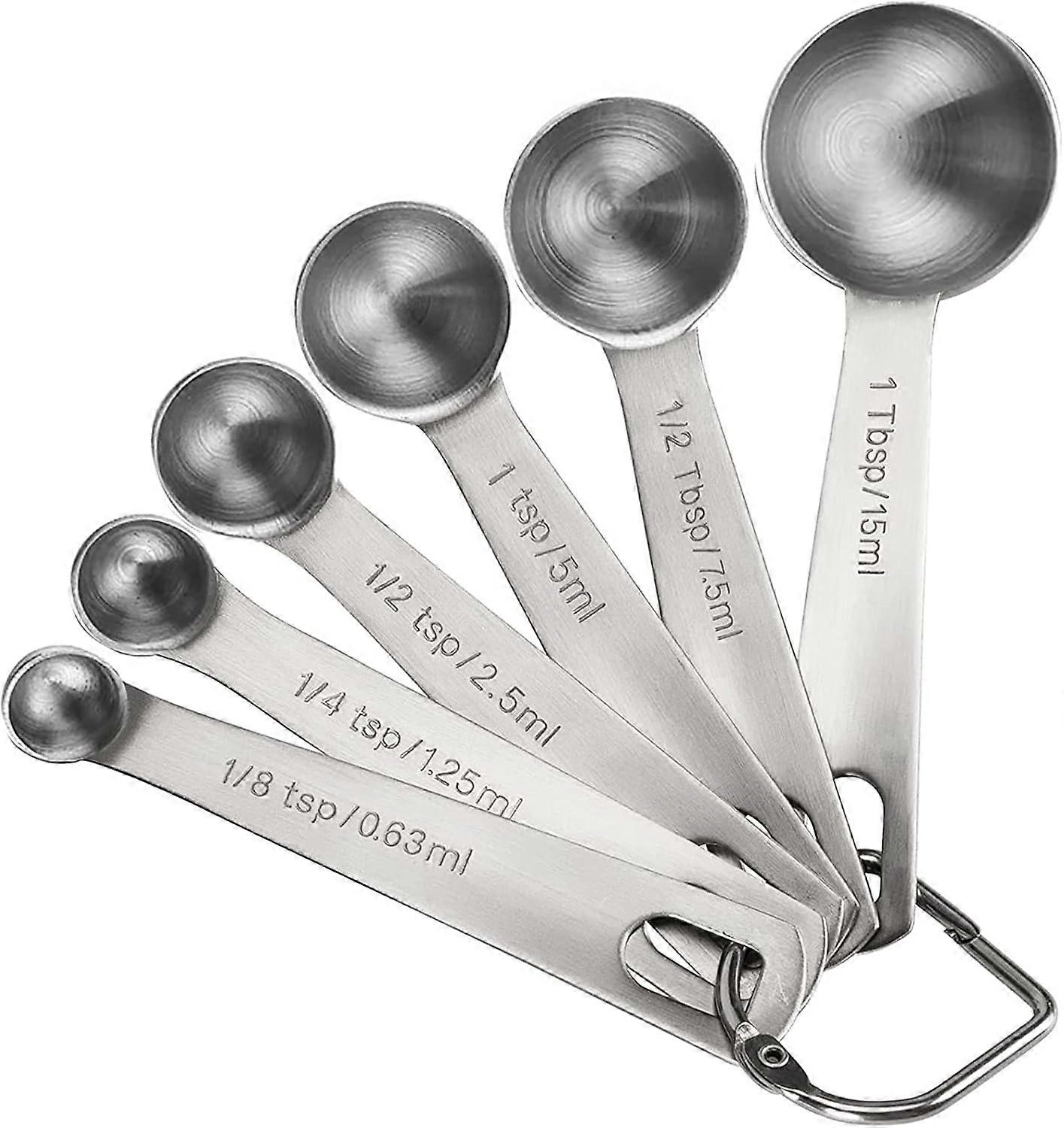 Precise Measuring Spoons Set for Dry Ingredient Measurement and Liquid Ingredient Measurement