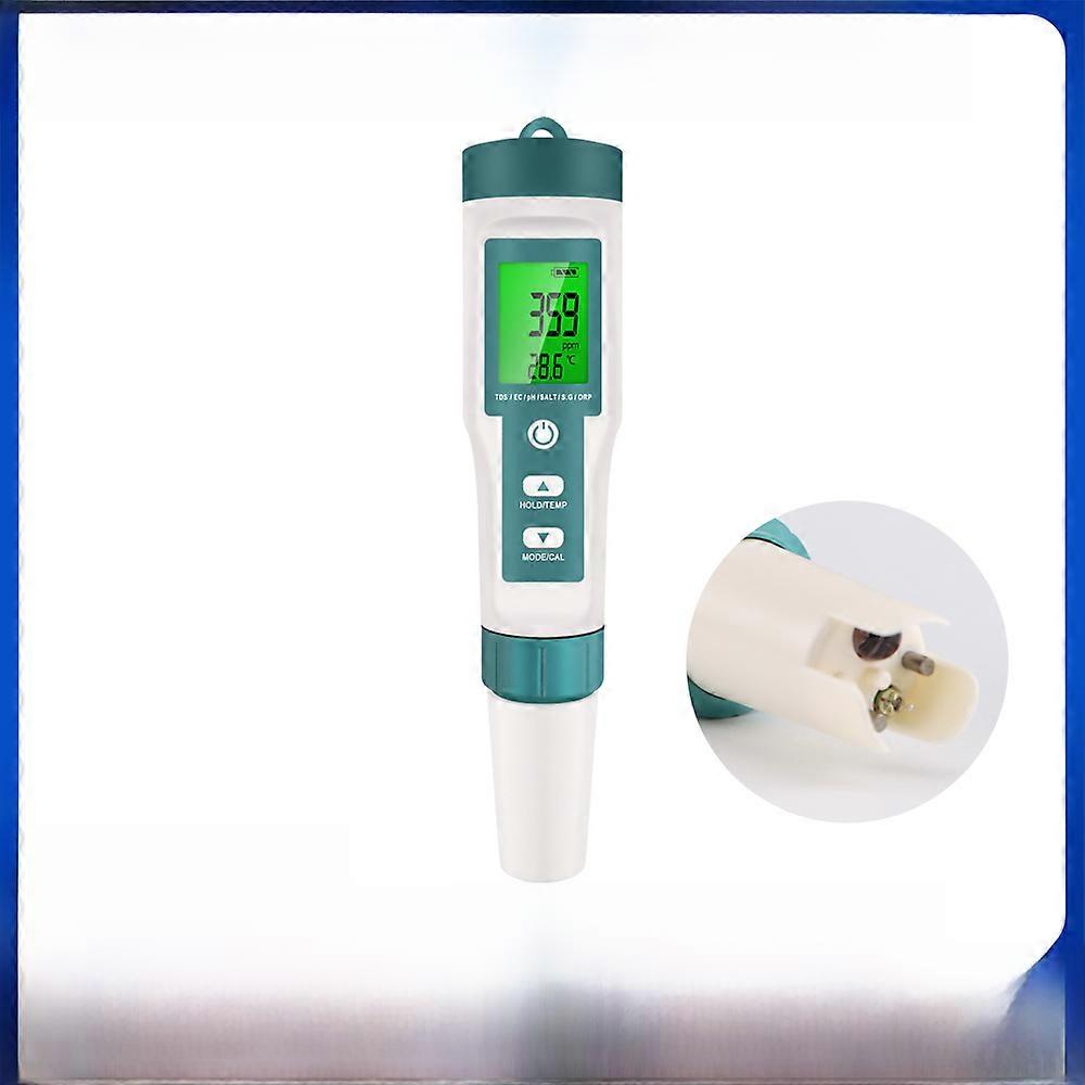 Seven-in-one water quality testing pen testing pH meter/TDS/TEMP/EC/salinity/SG/ORP testing pen
