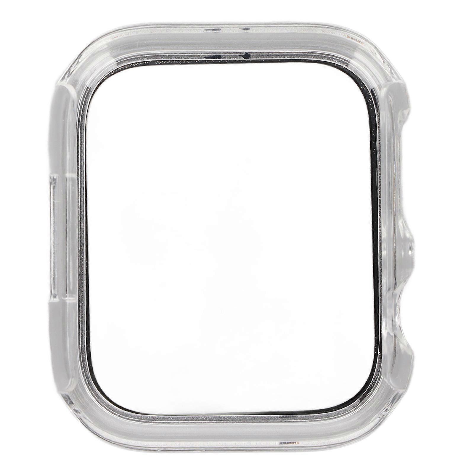 Protective Watch Shell Case with Tempered Glass Full Coverage HD Screen Protector for IWatch Series 7 2021