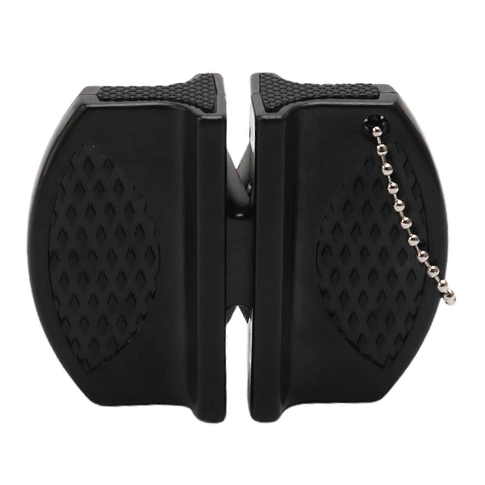 Double Sided Sharpener with Hook Chain Multifunctional Portable Mini Pocket Sharpening Tool Kitchen Accessories Jikaixiang