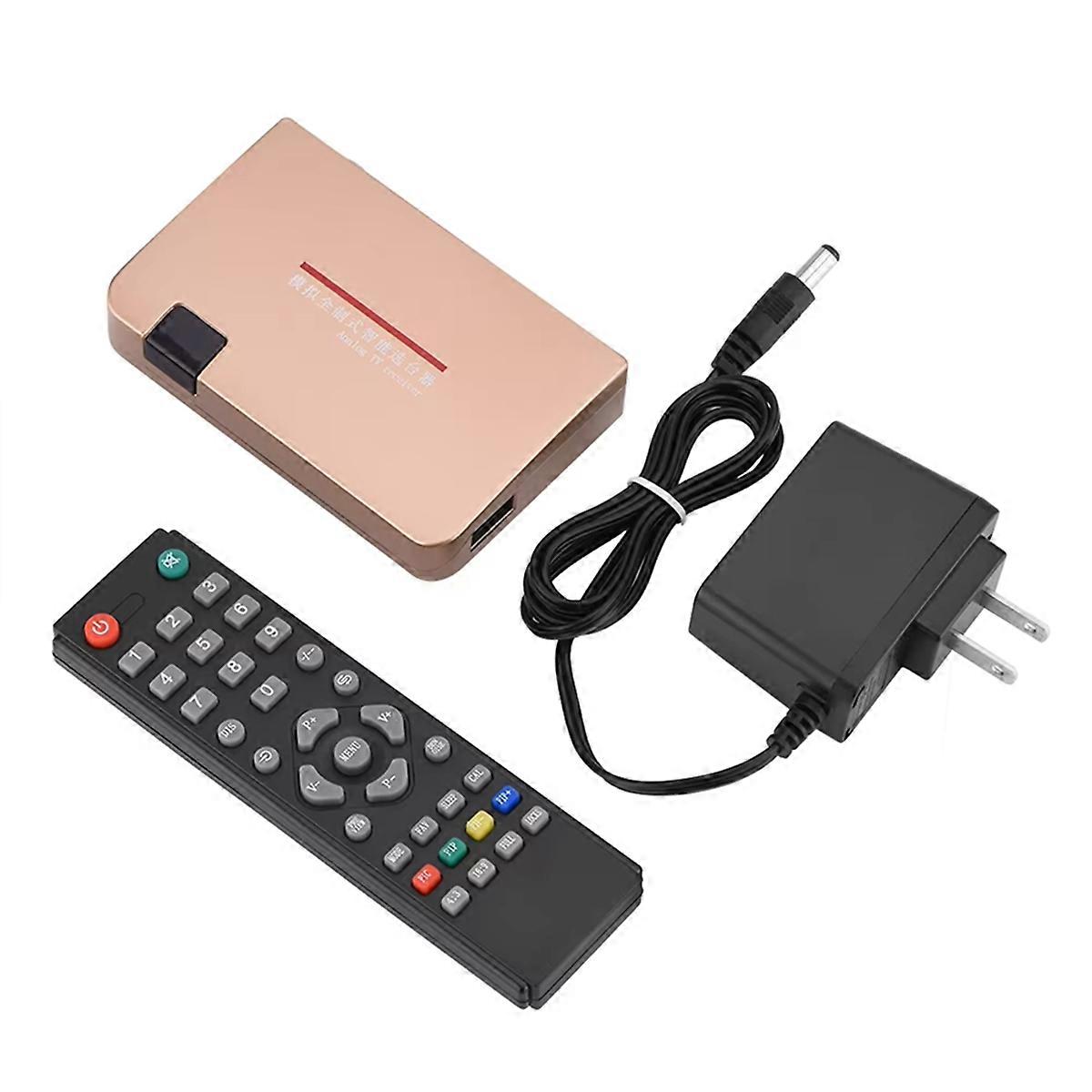 Analog Converter -Compatible Converter Adapter RF to HD All Standard Converter Analog TV Remote Con