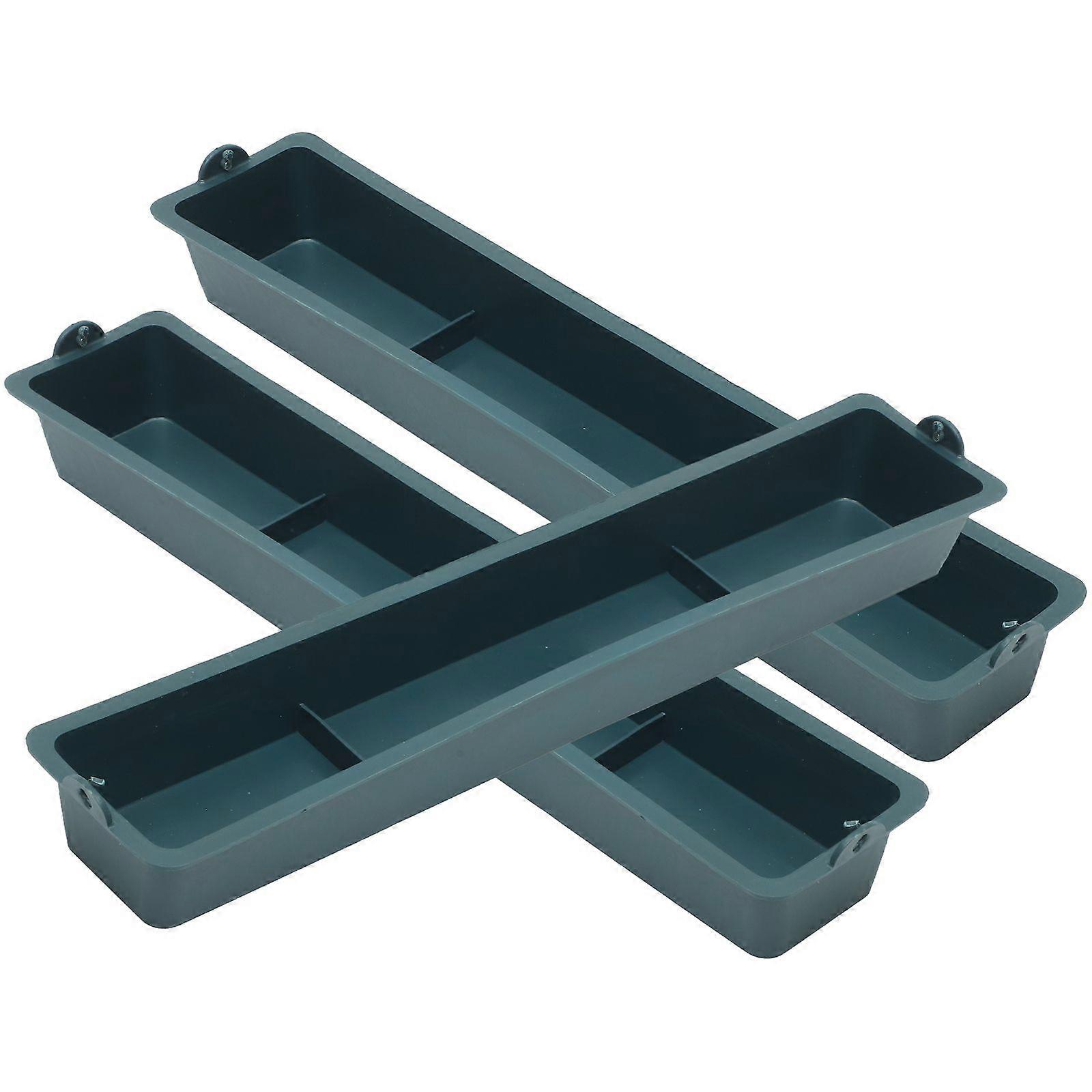 3 قطع الدجاج معلقة المغذية بسيطة حوض تغذية الماشية توريد الأليفة الأزرق