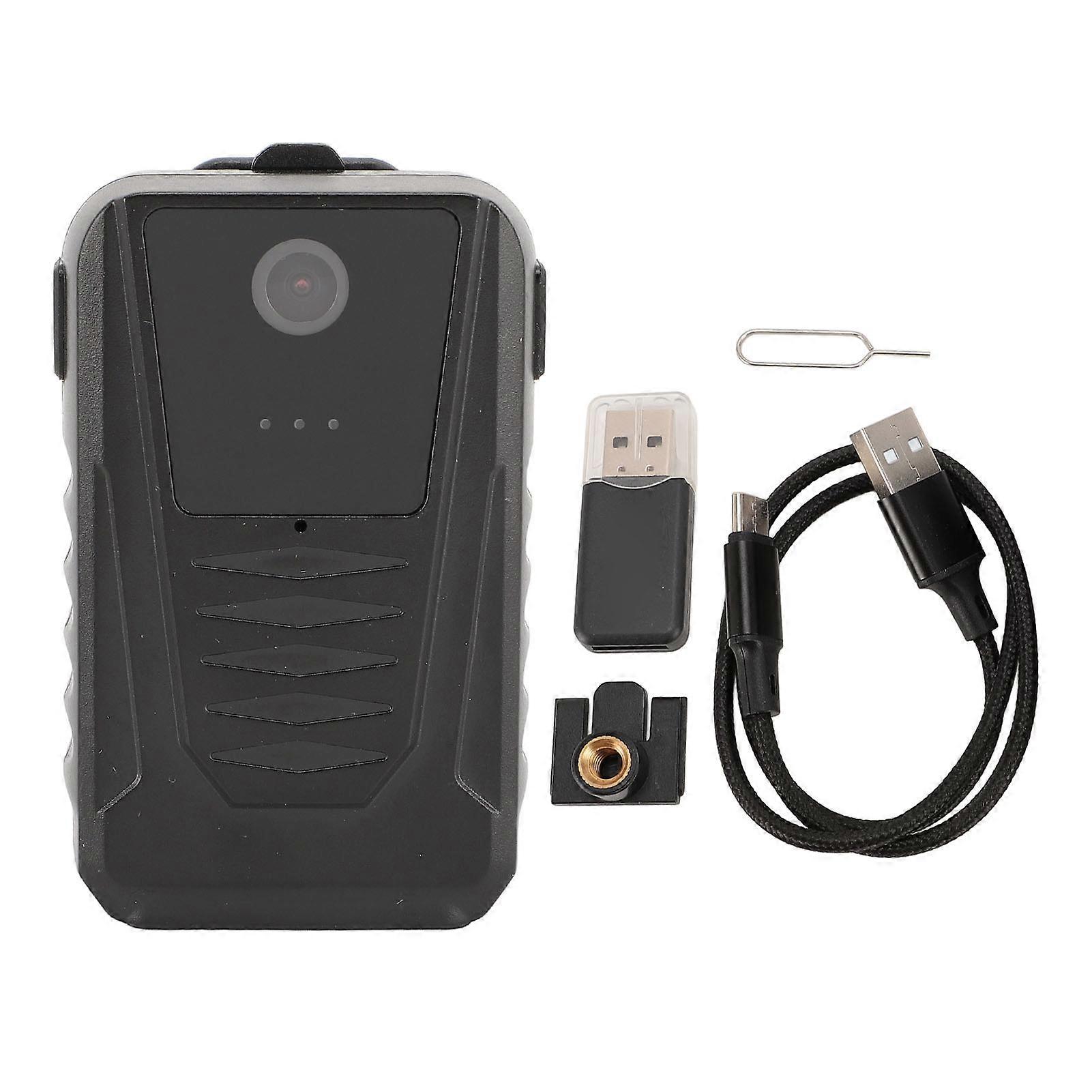 Wearable Camera Portable 1080P HD 140° Wide Angle Lens 1000mAh Law Enforcement Camera for Outdoor Sports Home Use