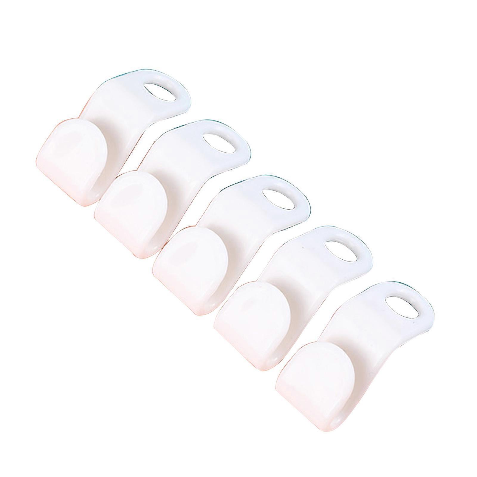 10Pcs Clothes Hanger Connector Hooks Cascading Coat Hanger Connection Buckles Extender Clips Space Saving Wardrobe Closet Storage Organizers White