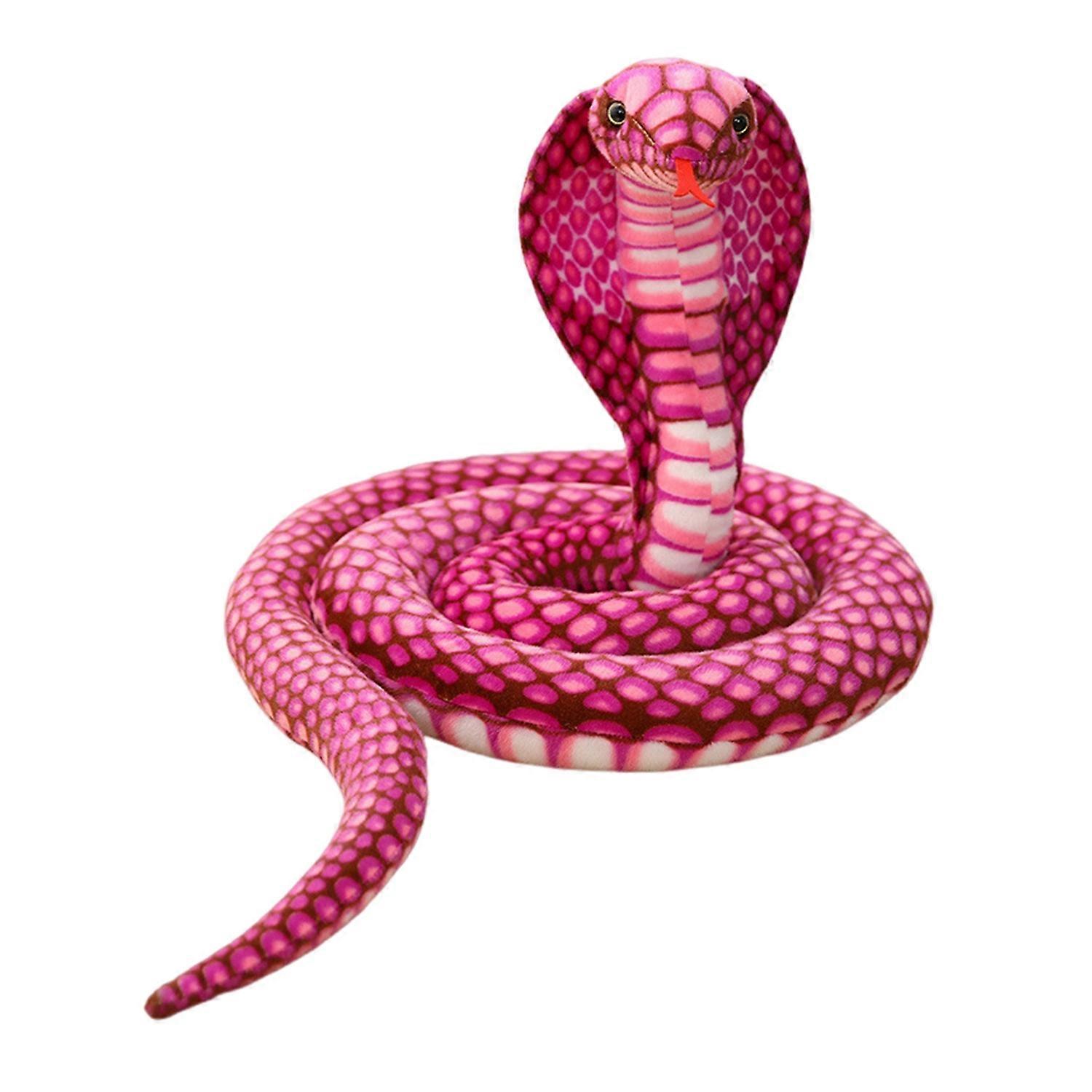 Simulation Snake Plush Toy Realistic Snake Skin Giant Cobra Plushies Funny Trick Toy Soft Stuffed