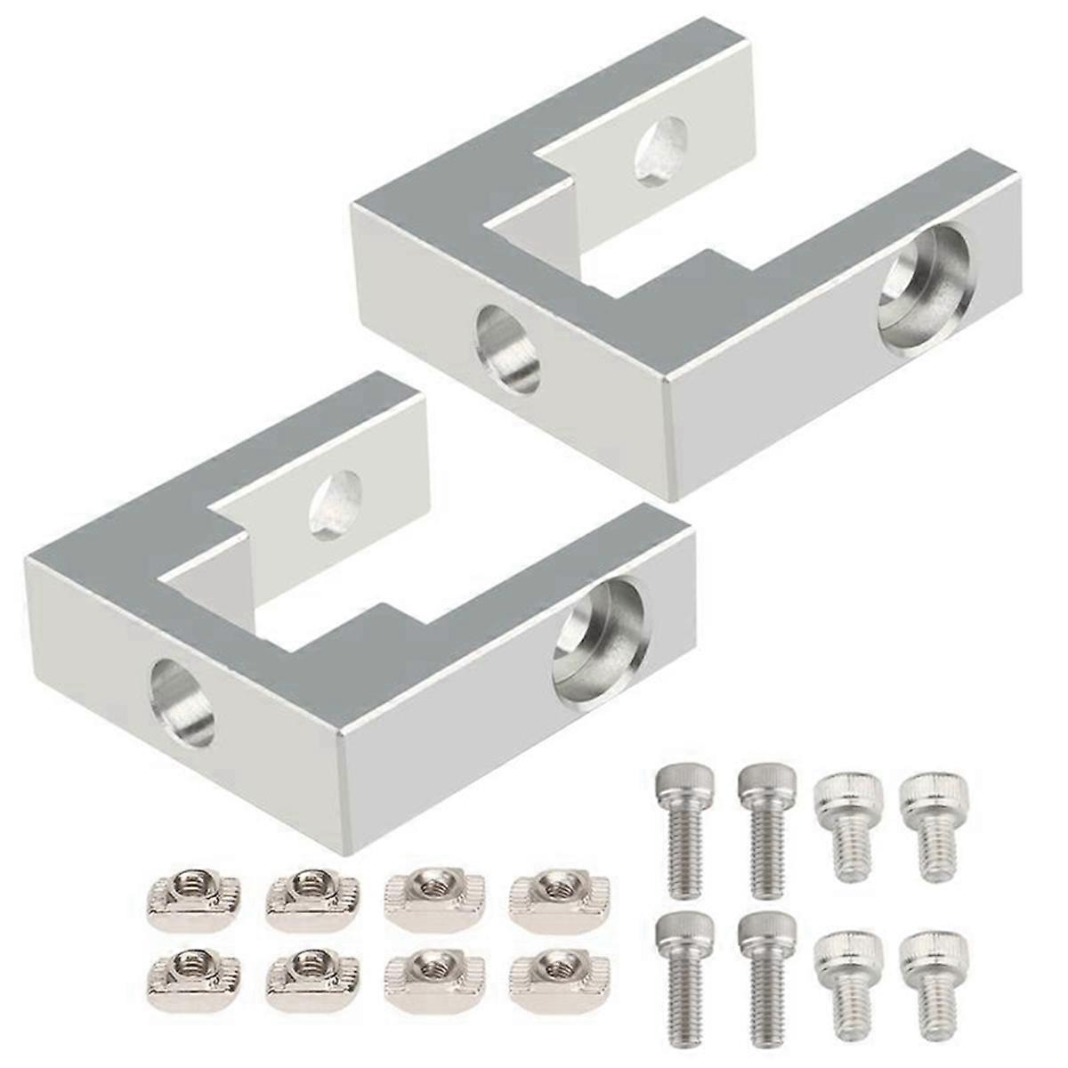 Aluminum Profile Fixing Seat MGN12 Linear Guide Fixing Block with Screws Compatible with 3 2020 Series