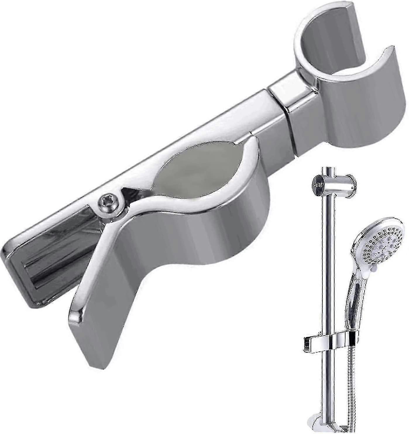 18-25mm Universal Shower Head Holder Replacement Shower Holder Bracket Abs Chrome No Drilling Adjustable