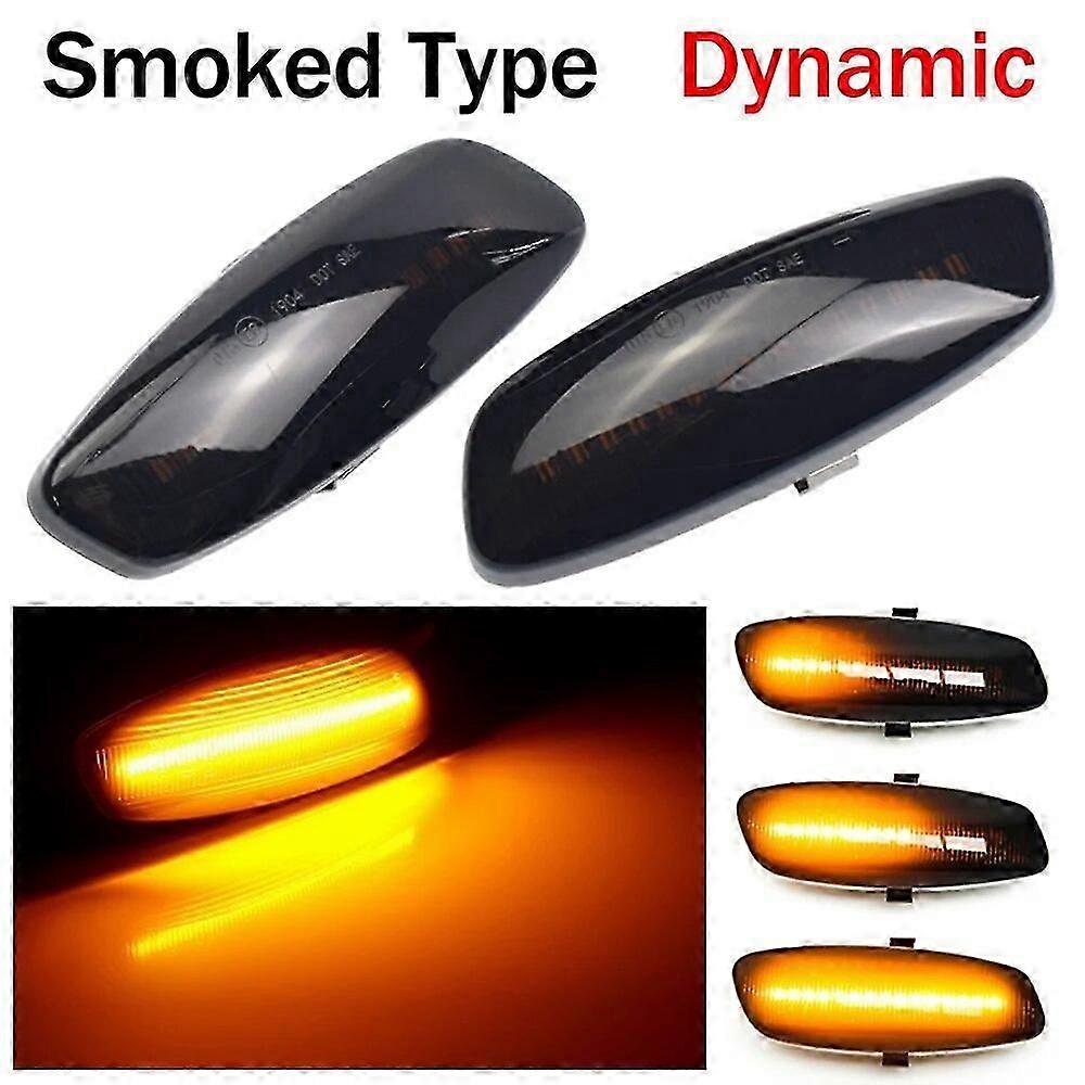 2Pcs Dynamic Car Side Marker Light for Peugeot 207 308 3008 5008 RCZ Sequential LED Turn Signal Indicator Blinker Lights [jkw]