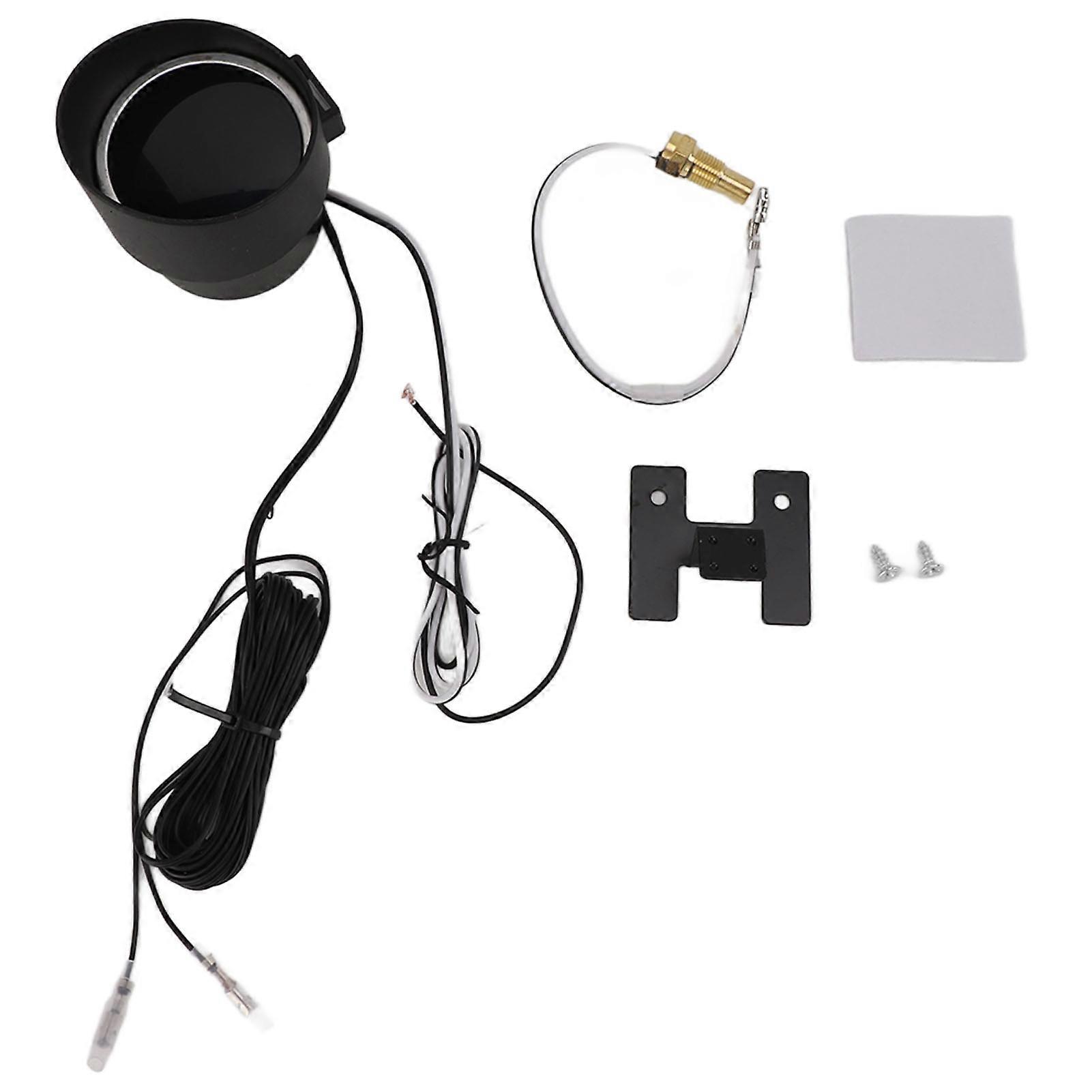 12V 24V Water Temperature Voltage Meter High Accuracy Digital Display Real Time Monitoring 2 in 1 Car Temp Volt Gauge