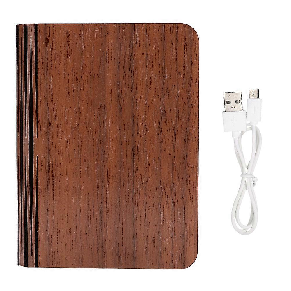 خشبي قابل للطي LED كتاب شكل مصباح ليلة هدية ضوء USB مكتب قابل لإعادة الشحن مغناطيسي