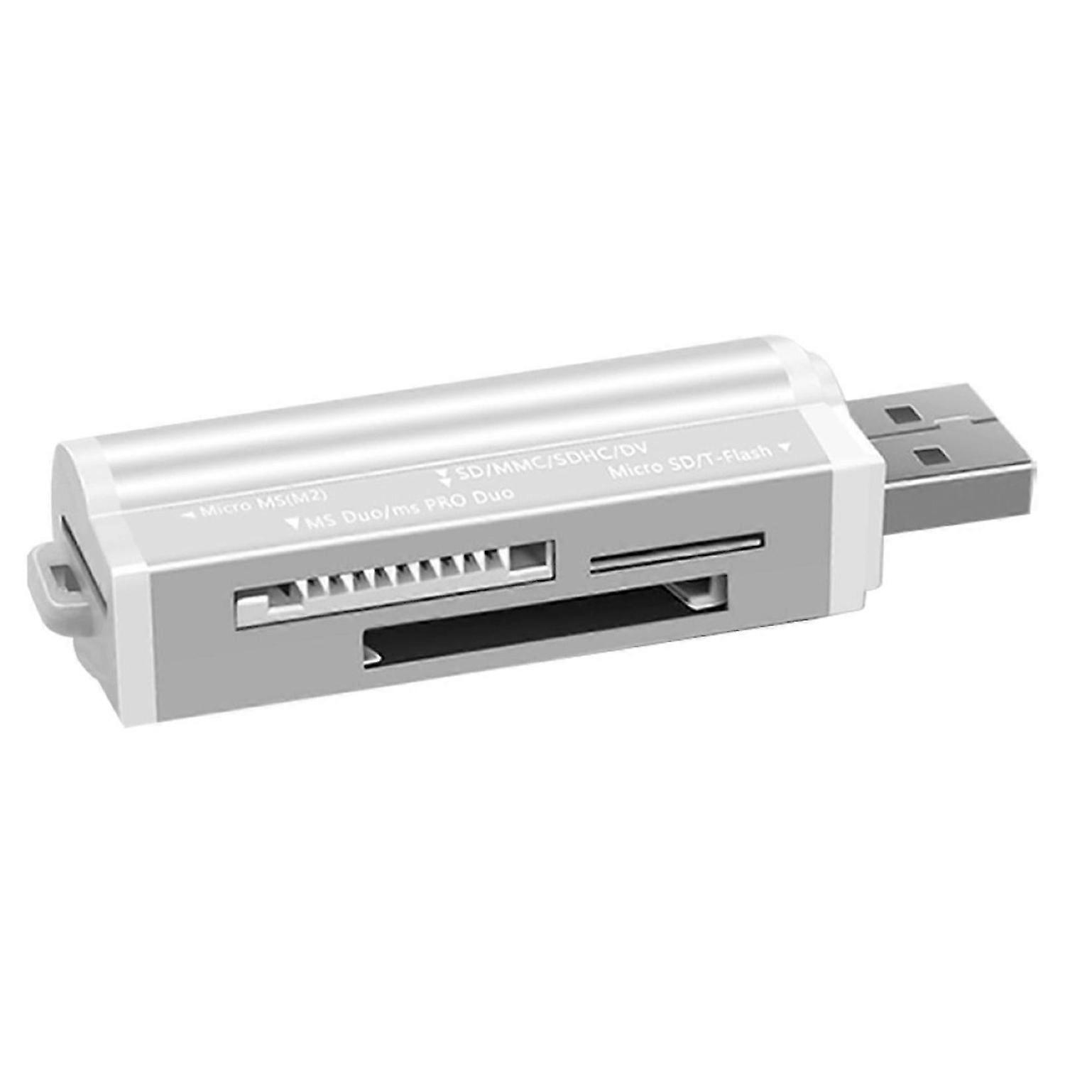 4 in 1 Mini Portable USB TF/MS/M2 Card Reader Adapter for Computer