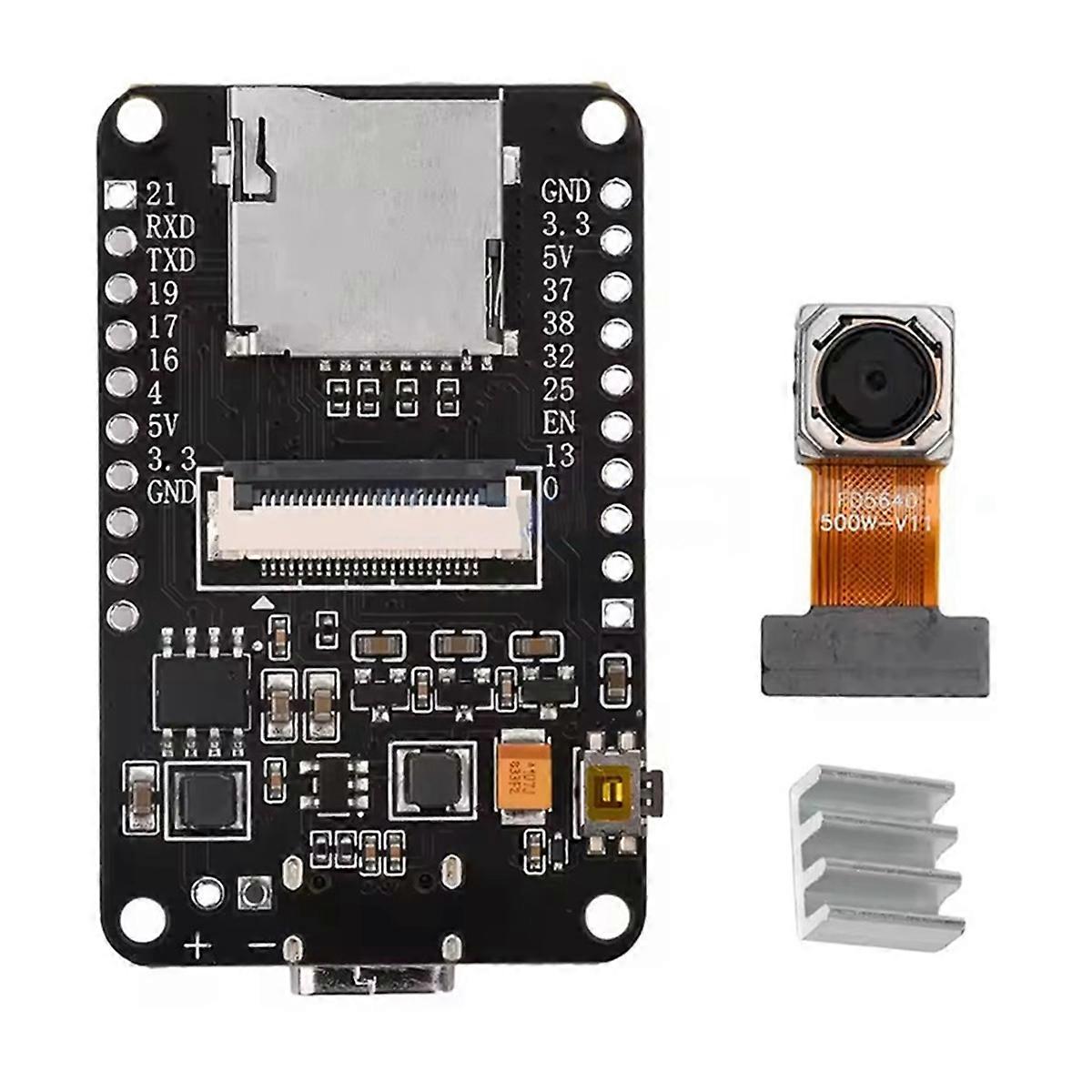 ESP32-CAM Development Board WiFi Bluetooth Module CH340X OV5640 AF-72mm Camera 500W Pixel