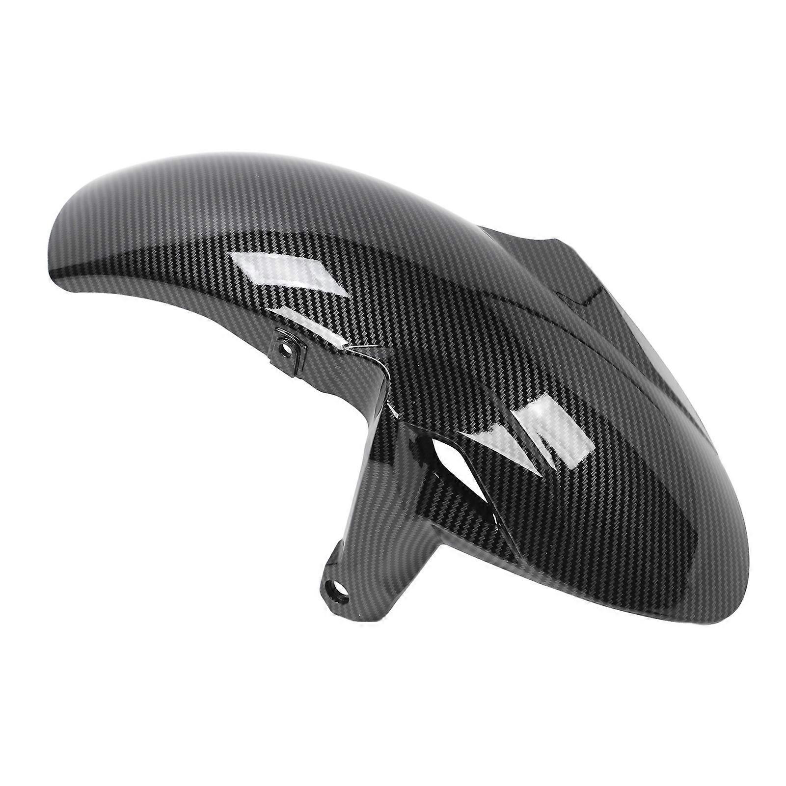 Motorcycle Front Mud Guard Splash Proof Protect Tires Carbon Fiber Grain for Z650 2017 to 2022