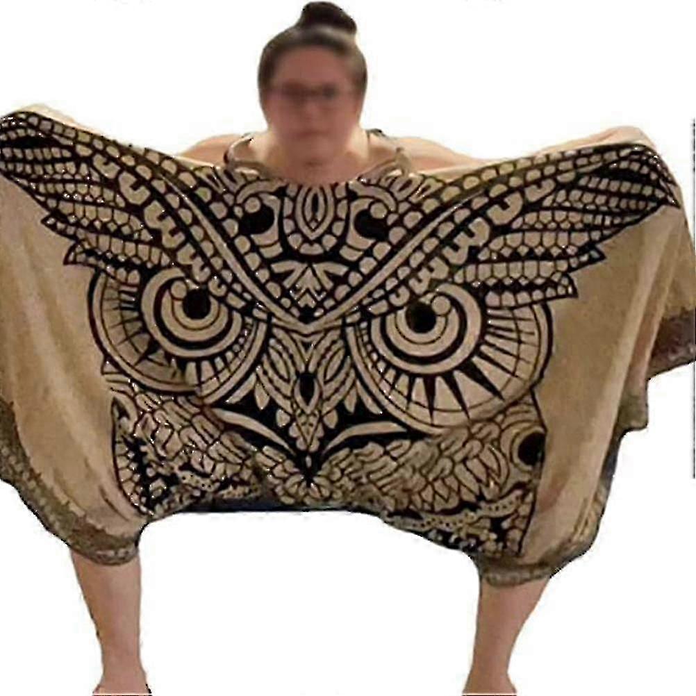 Sova Romper šaty pro ženy Legrační V krk Tištěné Romper šaty Špagety Popruh Sova Face Kombinéza