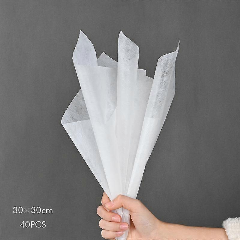 40/50pcs Cotton Flowers Wrapping Paper Extractable Bouquet Packaging Paper