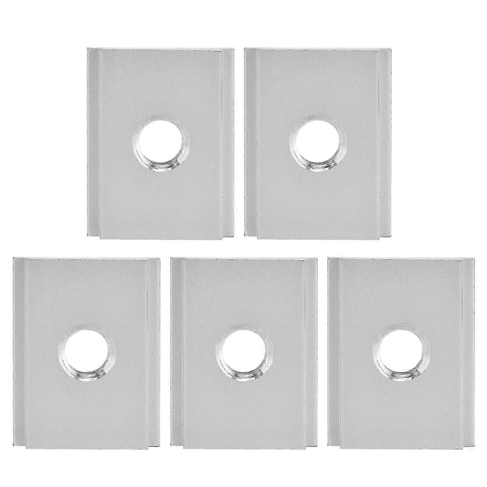 5 Pcs Woodworking Slider Aluminum Alloy Precise Size Flat Deformation Resistant Durable Woodworking ComponentM6