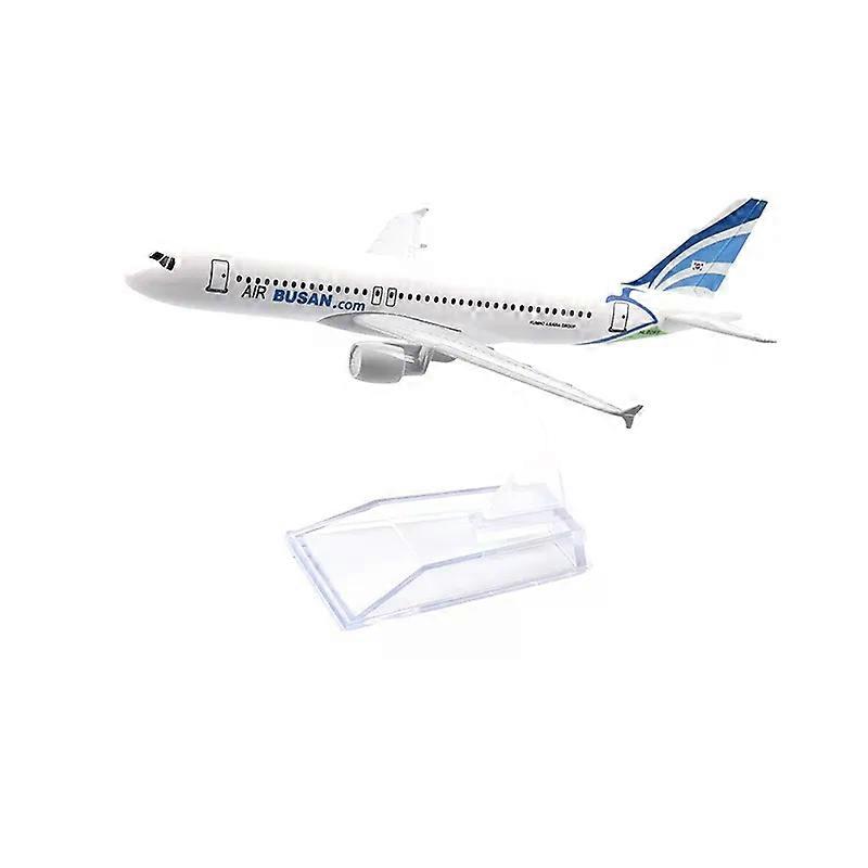 16cm Korea Busan Airlines Airbus A320 Plane Airplane Model Aircraft Model Diecast Metal 1/400 Scale Planes