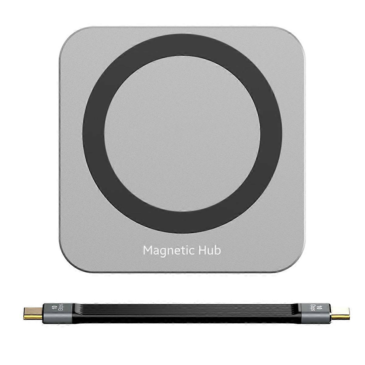 Hub USB-C 8 en 1 avec boîtier SSD M.2 NVMe/SATA, adaptateur hub USB-C 10 Gbit/s PD100W USB-C 3.2 pour SSD M.2 NVMe et SATA