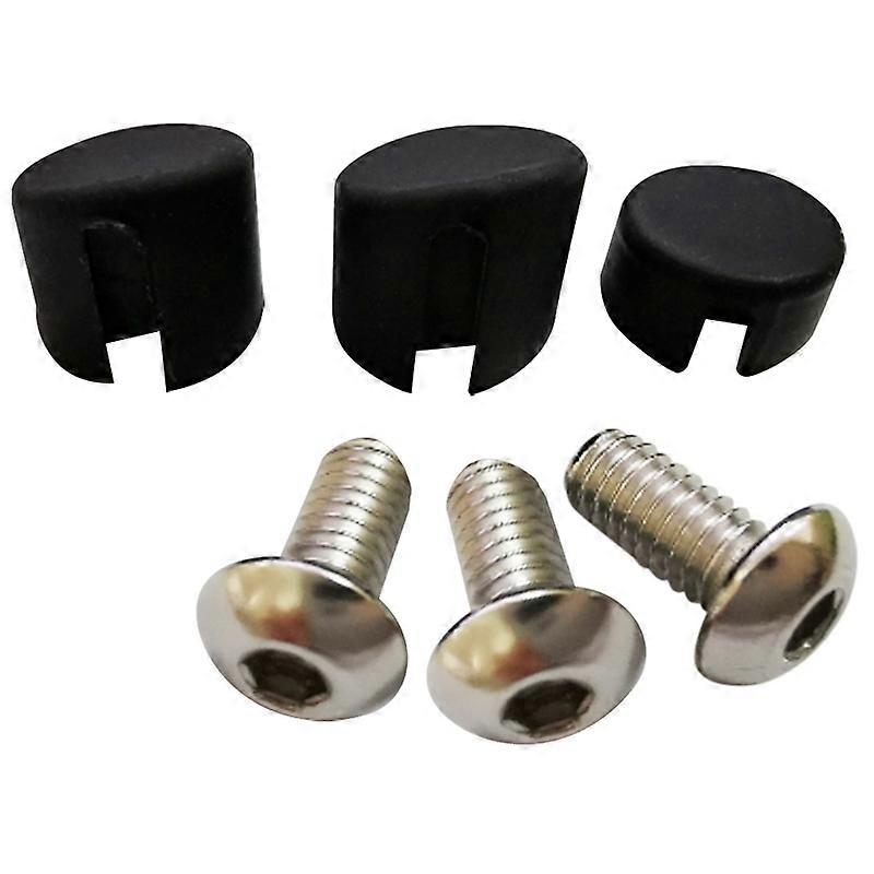 1Set Rear Rubber Screw Plug for M365 Scooter(Black)