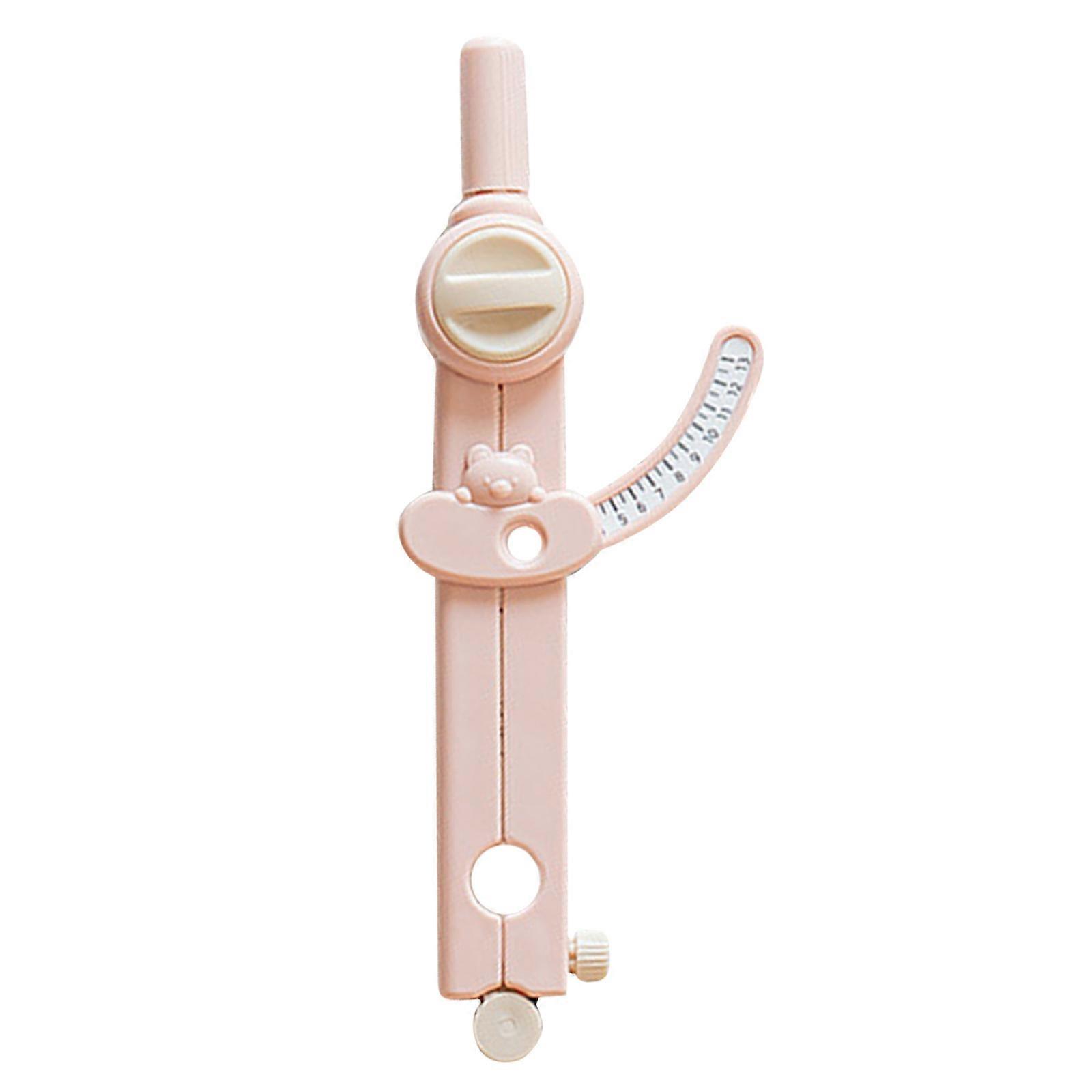 Multifunctional Drawing Circle Tool with Wing Scale for Student, Lockable Wing Divider Drawing Circle Tool for Drafting  Pink