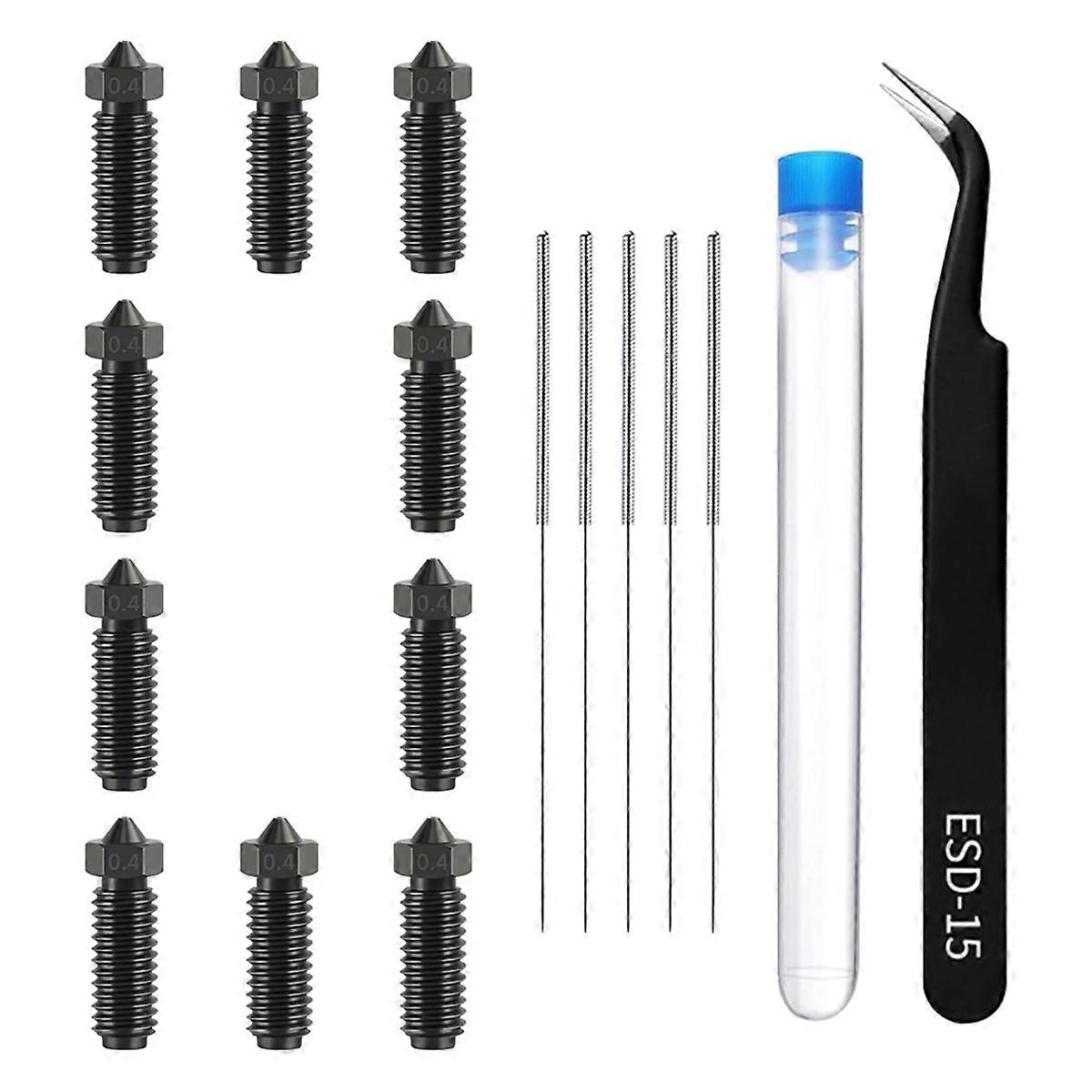 10PCS Volcano Hardened Steel Nozzle Kit for - 3