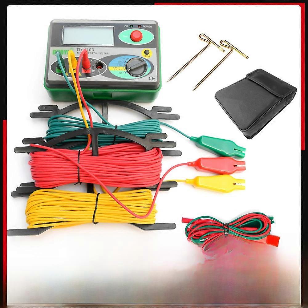 DY4100 Digital Floor Resistance Meter 0-2000 Ohm Inspection Instruments for Electricians Resistance Testing