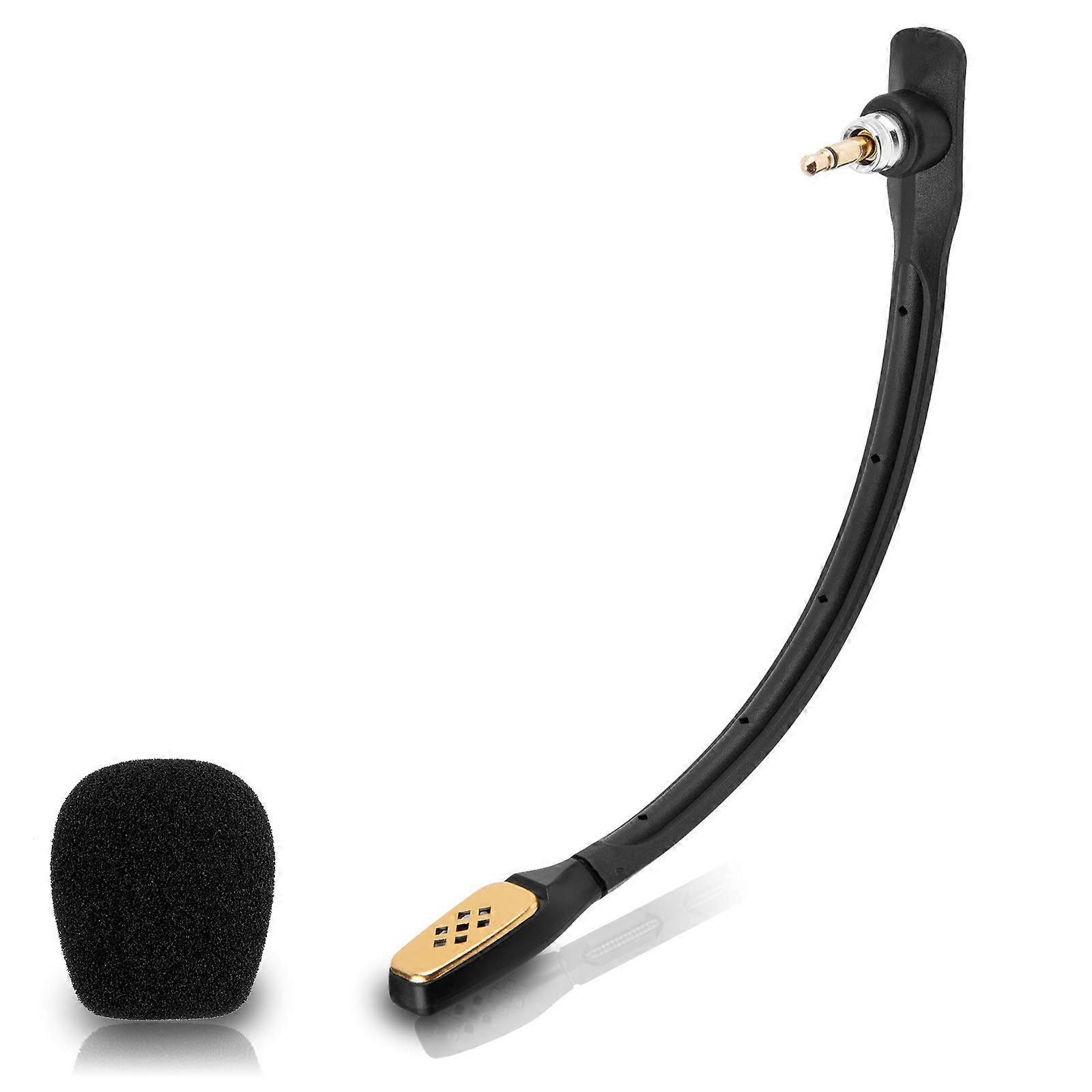 Noise Cancelling Mic for Gaming Headset on PS5, Over-Ear Design, High Sensitivity, Lightweight, Adjustable Boom Arm