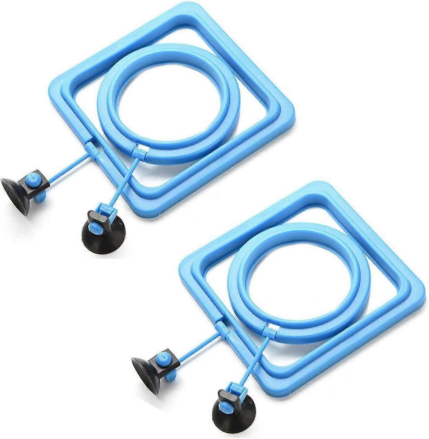 Fish Feeding Ring Plastic Fish Tank Fixed Feeding Ring With Suction Cup - 4 Pieces (santanxing)