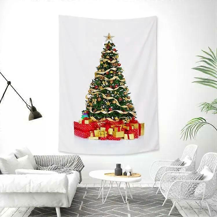 Christmas Tree Tapestry-Rectangular Peach Skin Mural,100x150cm,3