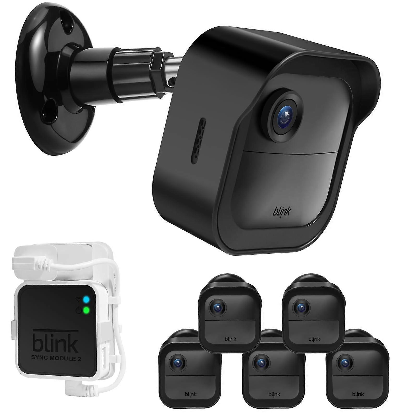 Blink Outdoor Camera Wall Mounts 5 Pack Weatherproof 360 Degree Adjustable Mounts for Blink Sync Module 2