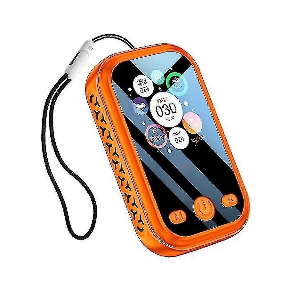 Air Quality Detector Indoor 5-in-1 Pm2.5 Pm1.0 Pm10 Humidity Temperature Built-in 1000 Mah Battery