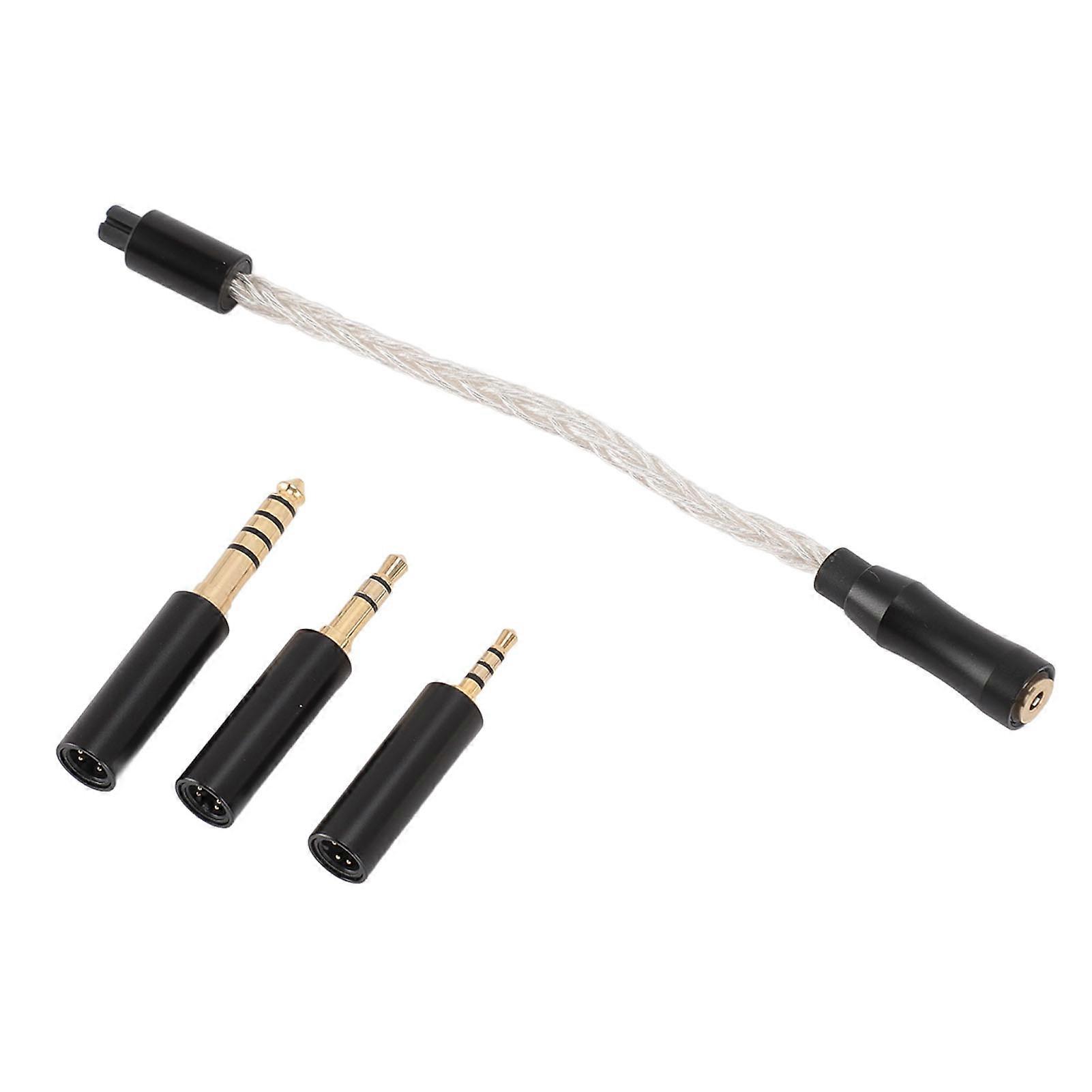 Versatile Headphone Adapter Cable - 2.5mm to 3.5mm/4.4mm, Silver Coated Copper Wire