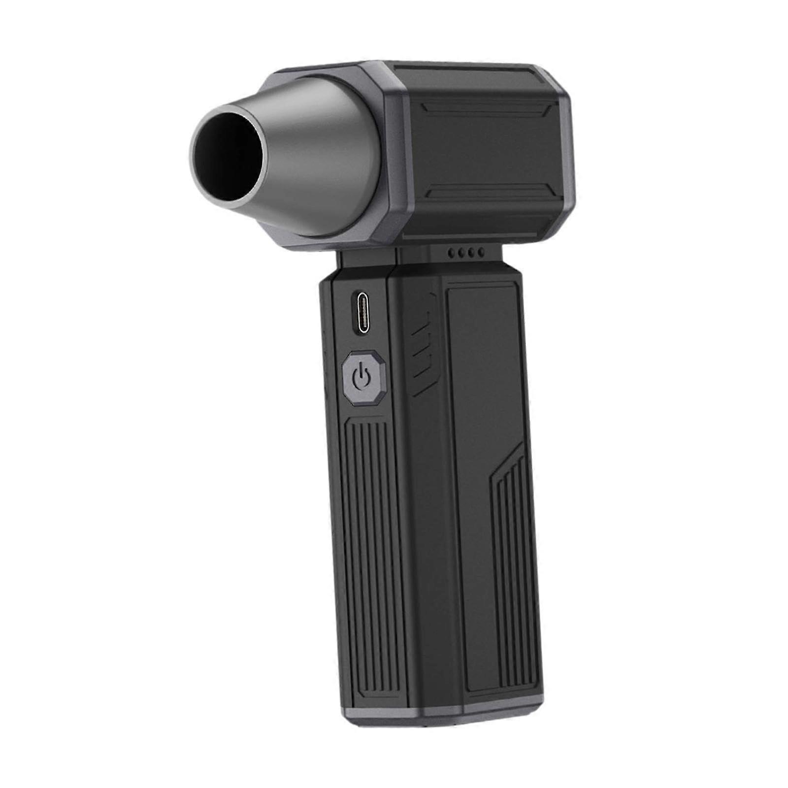 منفاخ مروحة توربو قابل لإعادة الشحن بمنفاخ منفض كهربائي للمنفض الهوائي الكهربائي القابل لإعادة الشحن للمكتب المنزلي 130000 دورة في الدقيقة ، أسود