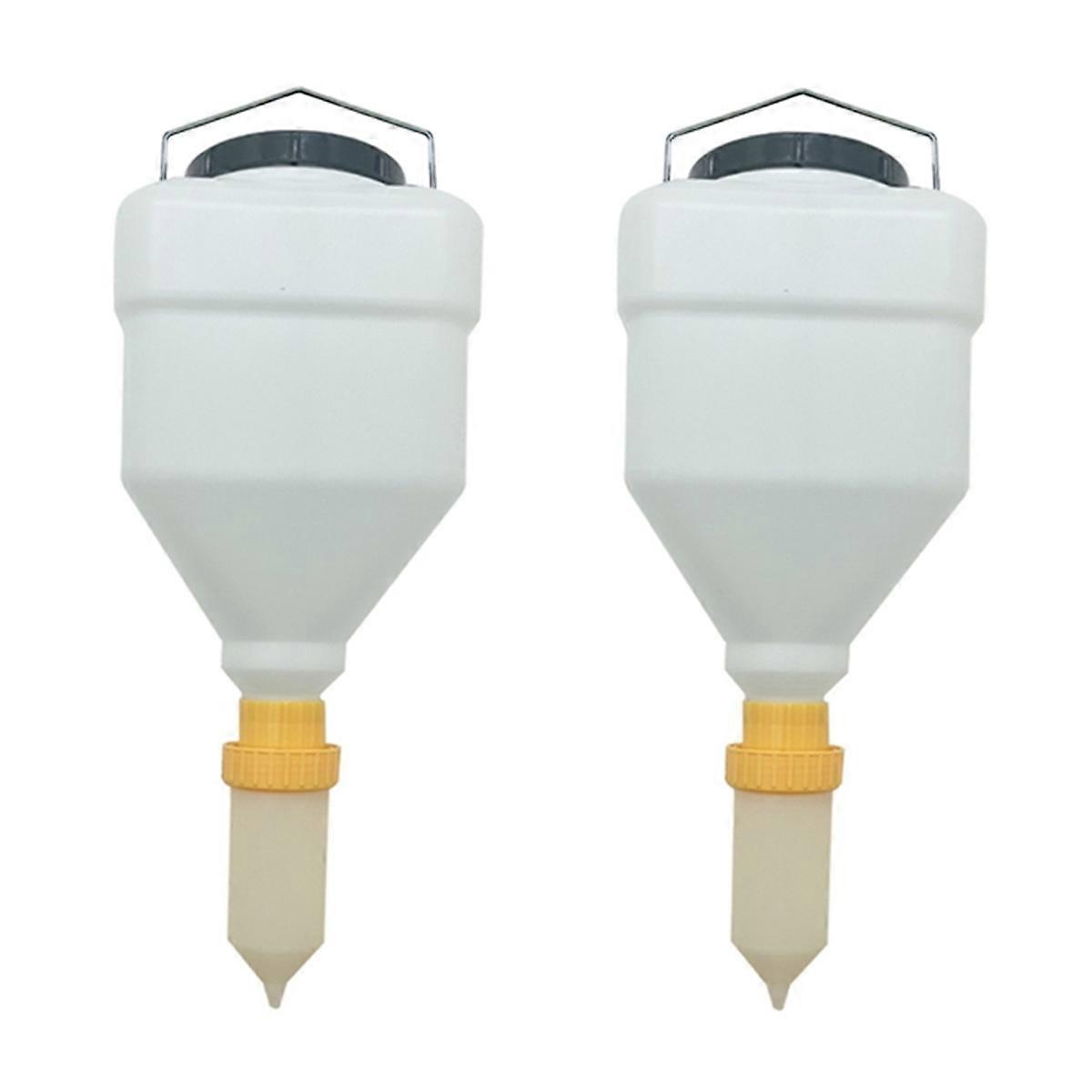 2PCS 5.5L sås flaska sås squeeze flaska hängande sås dispenser stor klämflaska hängande sås dispenser