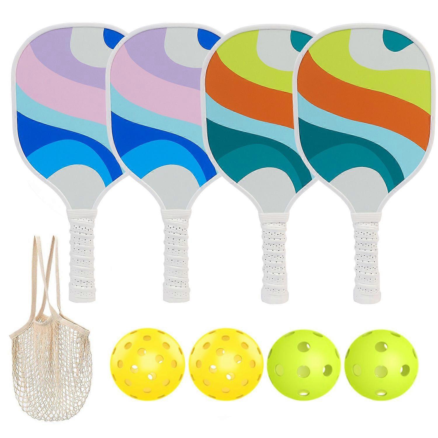 Pickleball racket wooden net bag set Pickleball Paddles