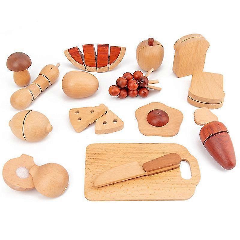 Kitchen Cutting Fruit Wooden Toy For Kids