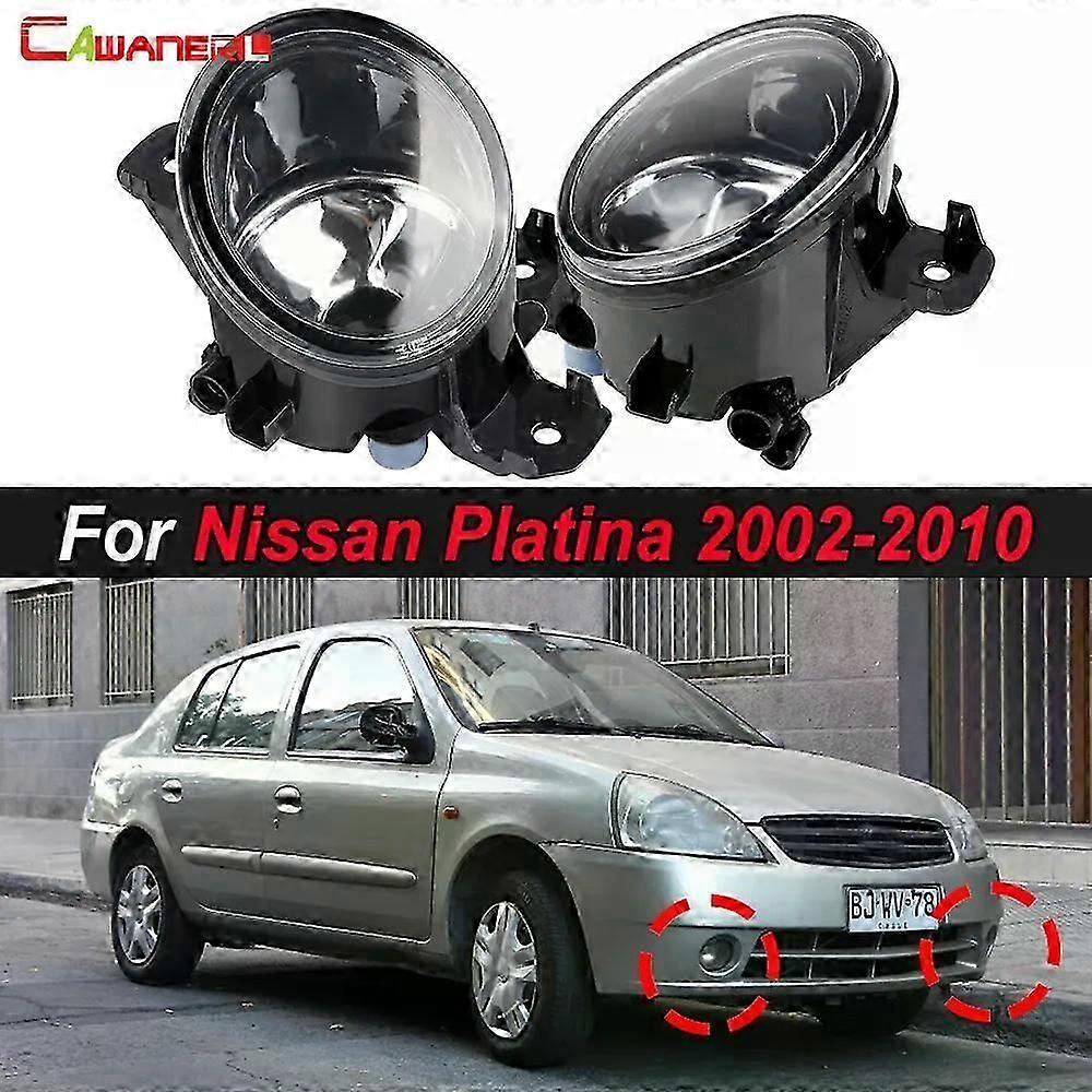 2 Pcs Car External Led Halogen Fog Light Lampshade With H11 Bulb For Nissan Platina 2002 2003 2004 2005 2006 2007 2008 2009 2010