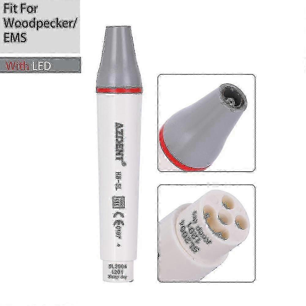 Peça de mão ultrassônica piezoelétrica odontológica com LED compatível com HW-3H Satelec DTE Woodpecker EMS VRN