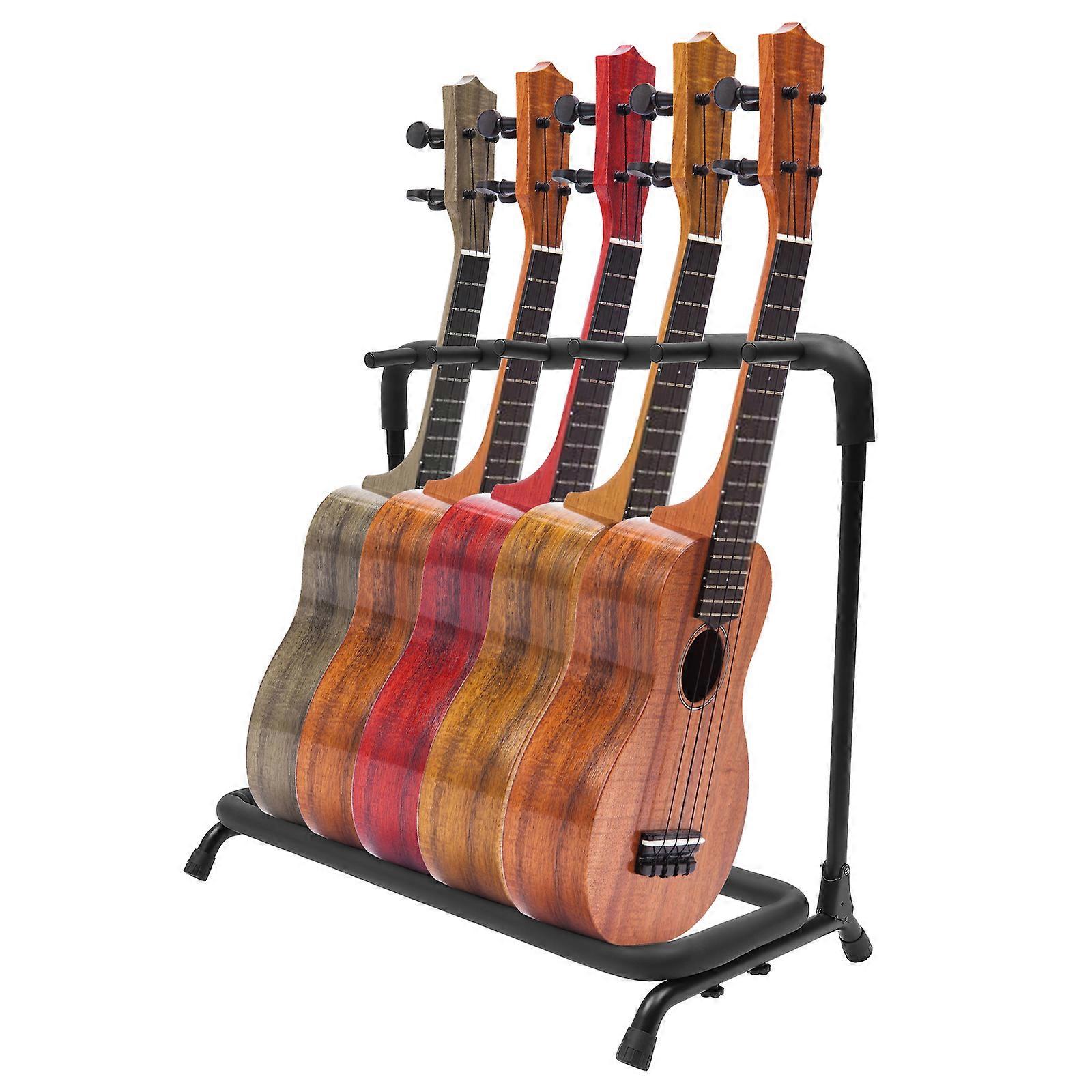 Support de guitare Rack 5x guitare acoustique électrique multiple universel banjo support de guitare noir