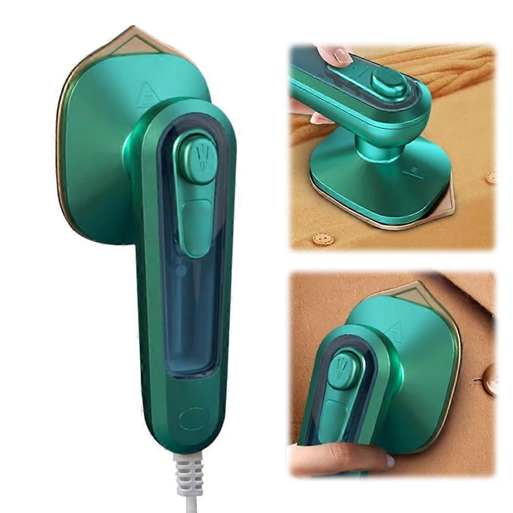 Mini Handheld Electric Iron with Upgrade Steam Feature, Compact Travel Iron for Home and Travel Use, Green Color