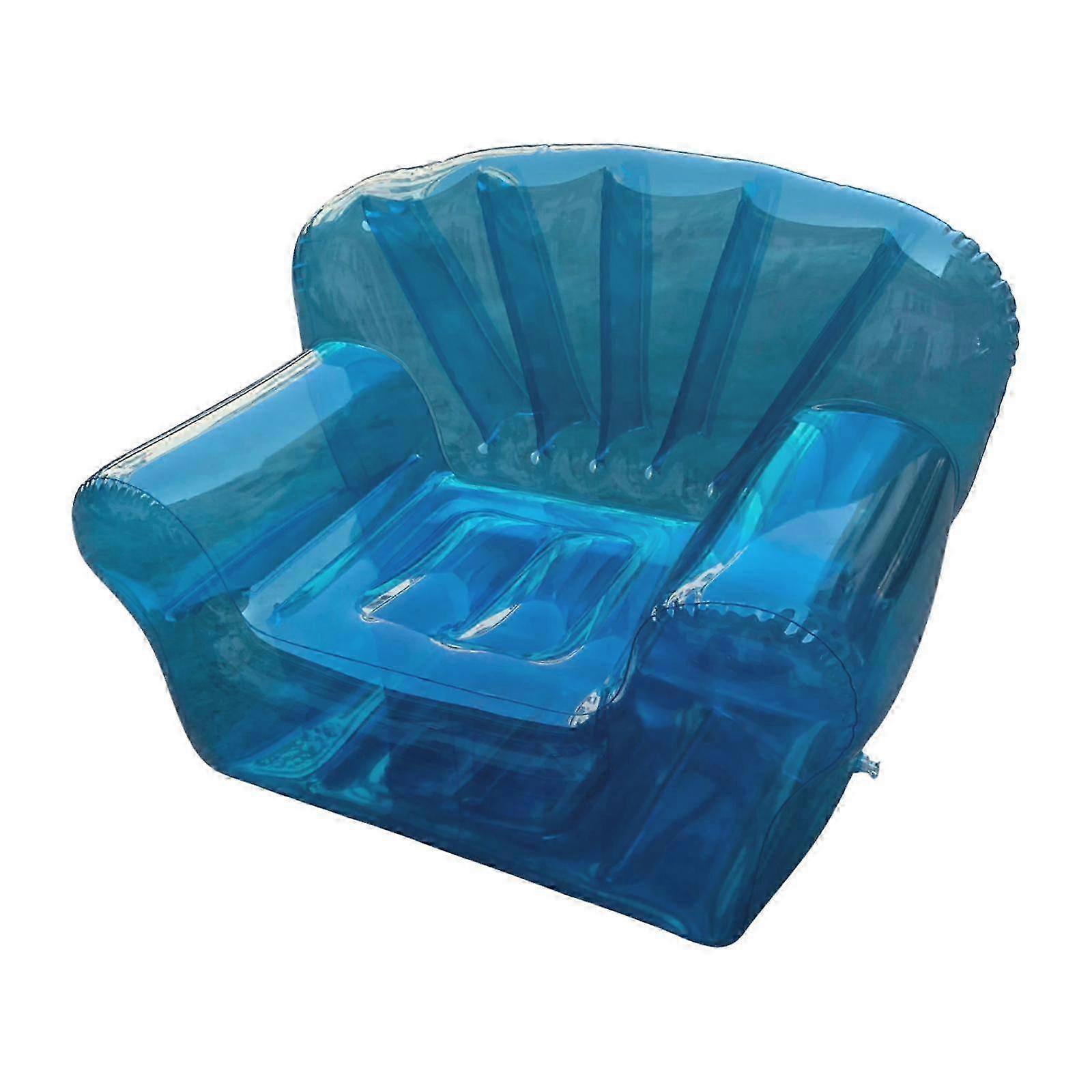 Bärbar Uppblåsbar Soffa Stol PVC Vattentät För Inomhus Utomhus Resor Strand Uteplats Luft Soffa