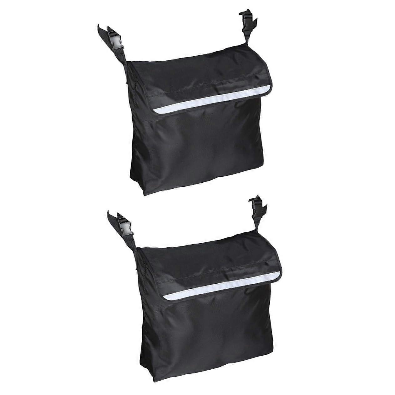 Wheelchair Bag Basket Nylon Pouch for Scooters and Wheelchairs with Easy Attach and Detach Straps, Universal Fit