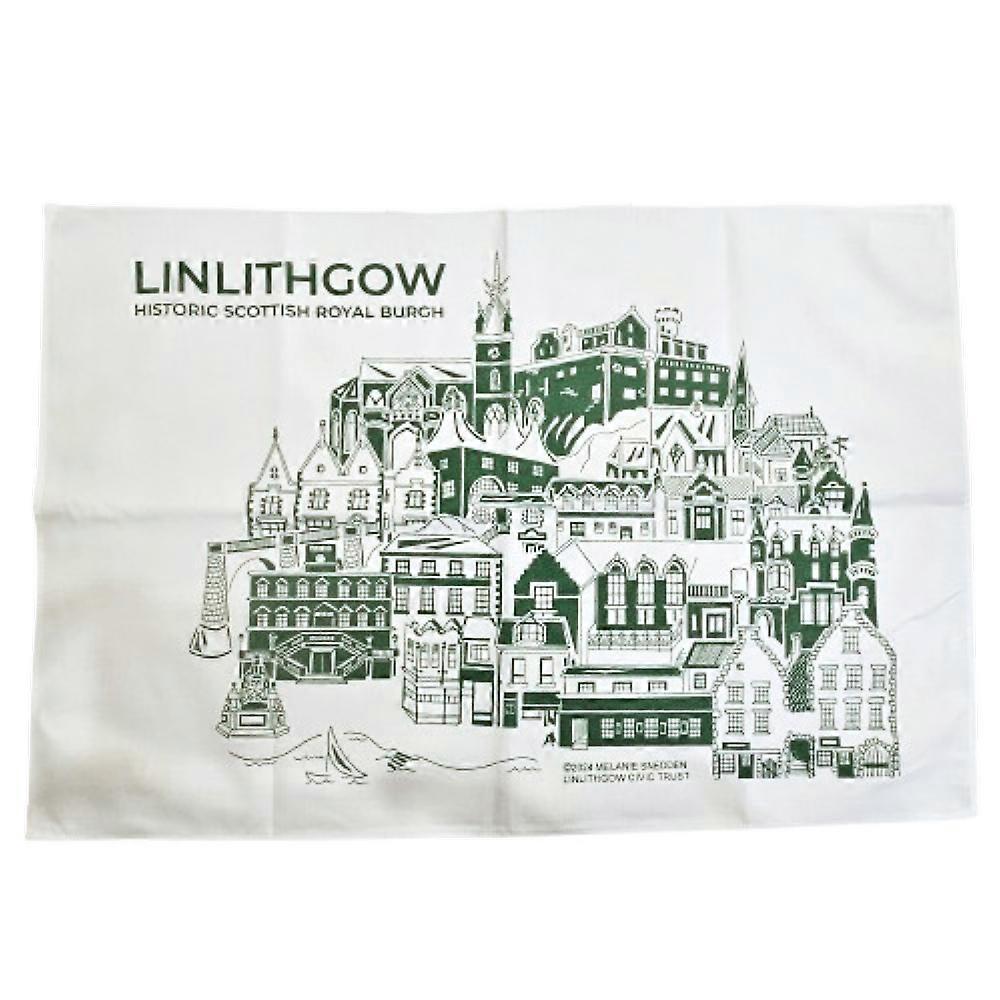 Linlithgow Tea Towel - Green